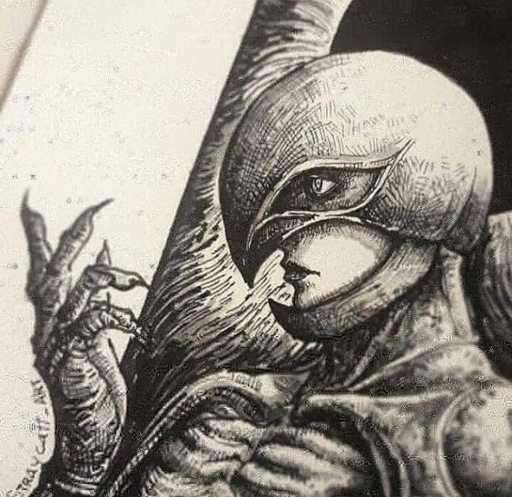 primer plano de la mano de dios del manga berserk